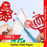 【100-Sheets】 Kertas Warna Warni Berlilin Color Paper Colour Flint Paper #Art #Cut #Design #手工剪纸 #窗花纸#美术 #手工纸 #蜡光 #剪纸 #6931